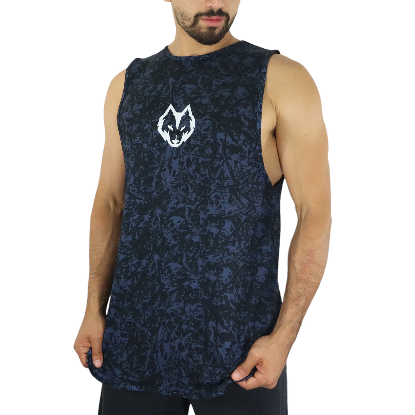 TANK TOP CAMMO BLUE BADWOLF