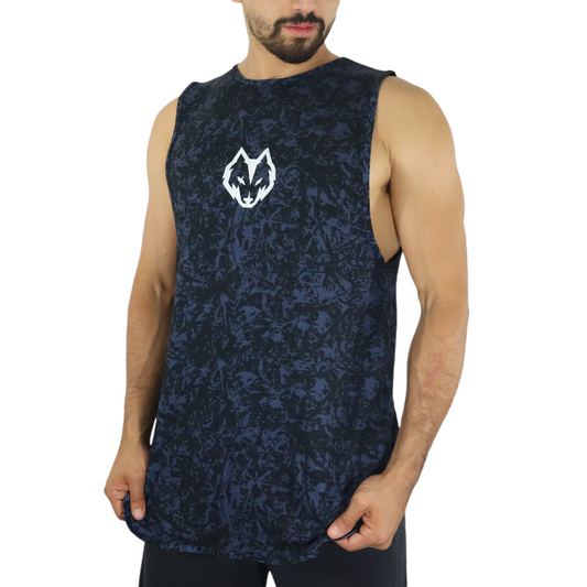 TANK TOP CAMMO BLUE BADWOLF